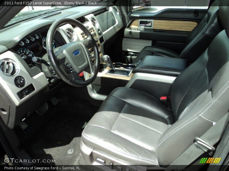 Ebony Black / Black 2011 Ford F150 Lariat SuperCrew