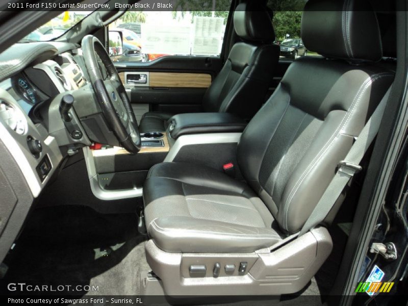 Ebony Black / Black 2011 Ford F150 Lariat SuperCrew
