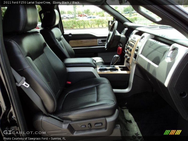 Ebony Black / Black 2011 Ford F150 Lariat SuperCrew