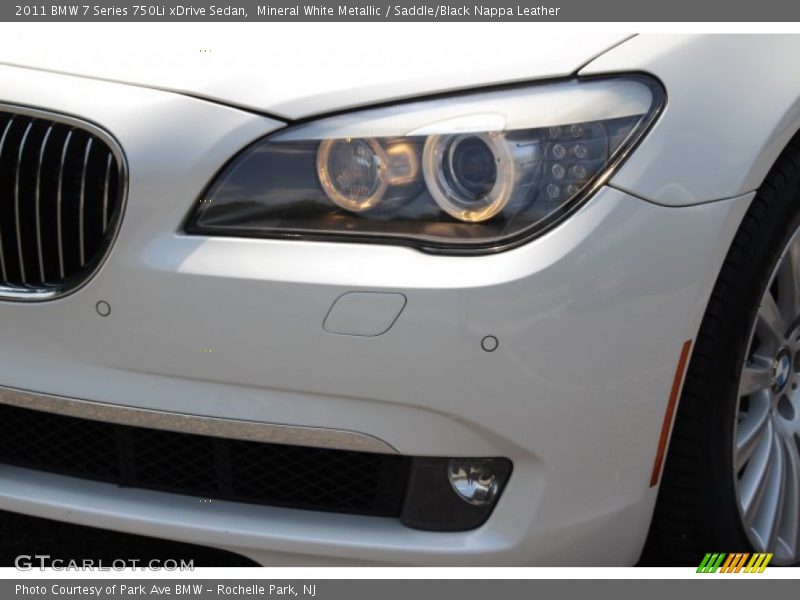 Mineral White Metallic / Saddle/Black Nappa Leather 2011 BMW 7 Series 750Li xDrive Sedan