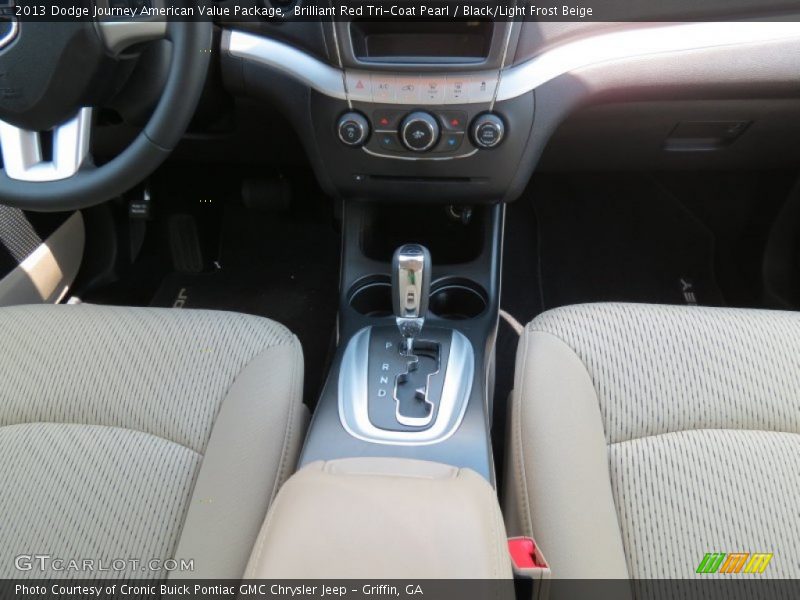 Brilliant Red Tri-Coat Pearl / Black/Light Frost Beige 2013 Dodge Journey American Value Package