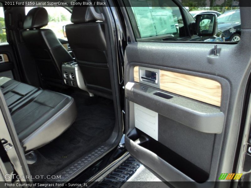 Ebony Black / Black 2011 Ford F150 Lariat SuperCrew
