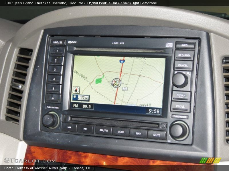 Navigation of 2007 Grand Cherokee Overland
