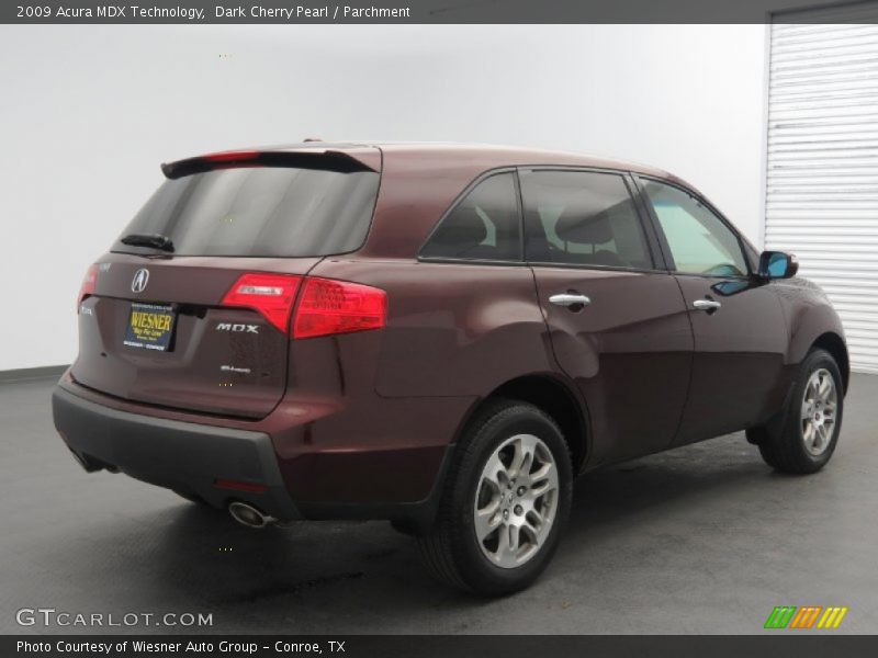 Dark Cherry Pearl / Parchment 2009 Acura MDX Technology