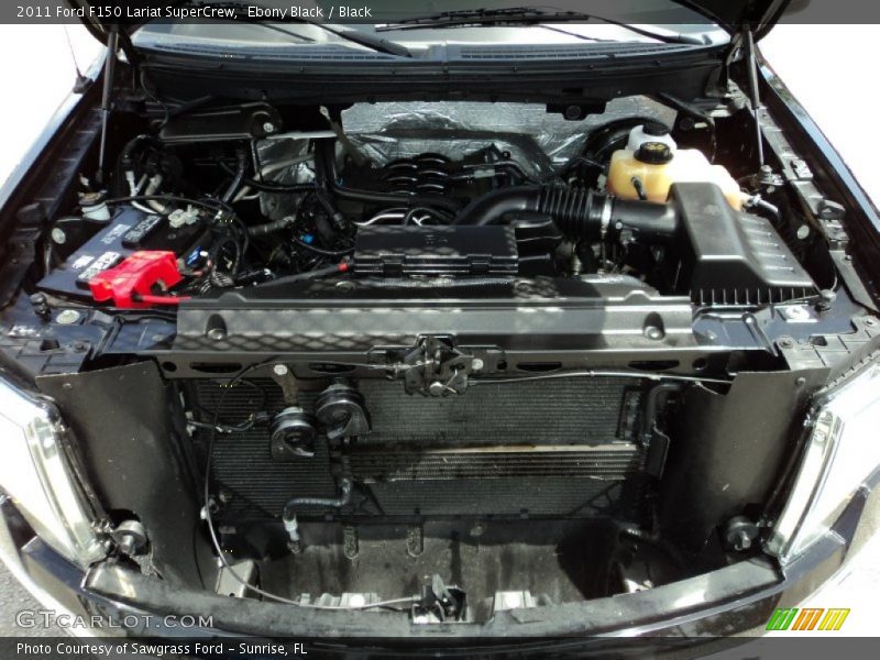 Ebony Black / Black 2011 Ford F150 Lariat SuperCrew