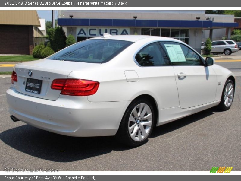 Mineral White Metallic / Black 2011 BMW 3 Series 328i xDrive Coupe