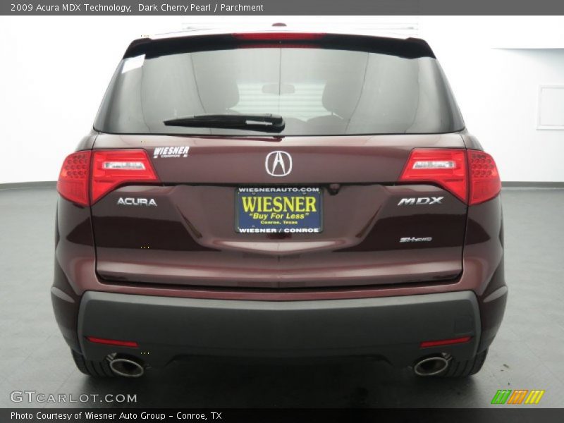 Dark Cherry Pearl / Parchment 2009 Acura MDX Technology