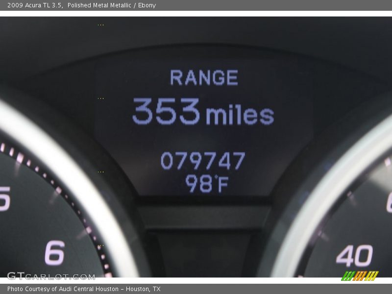 Polished Metal Metallic / Ebony 2009 Acura TL 3.5