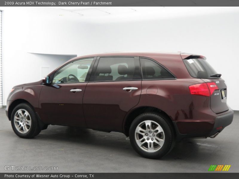 Dark Cherry Pearl / Parchment 2009 Acura MDX Technology