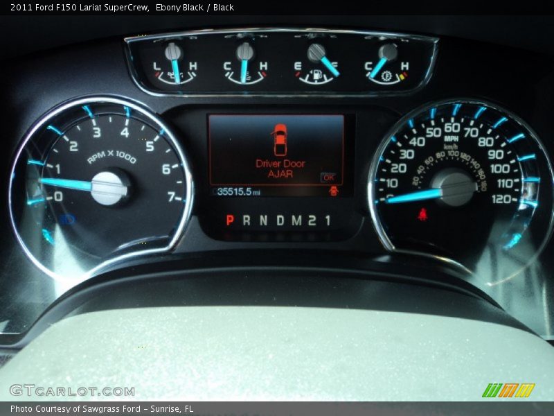 Ebony Black / Black 2011 Ford F150 Lariat SuperCrew