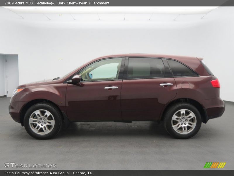 Dark Cherry Pearl / Parchment 2009 Acura MDX Technology