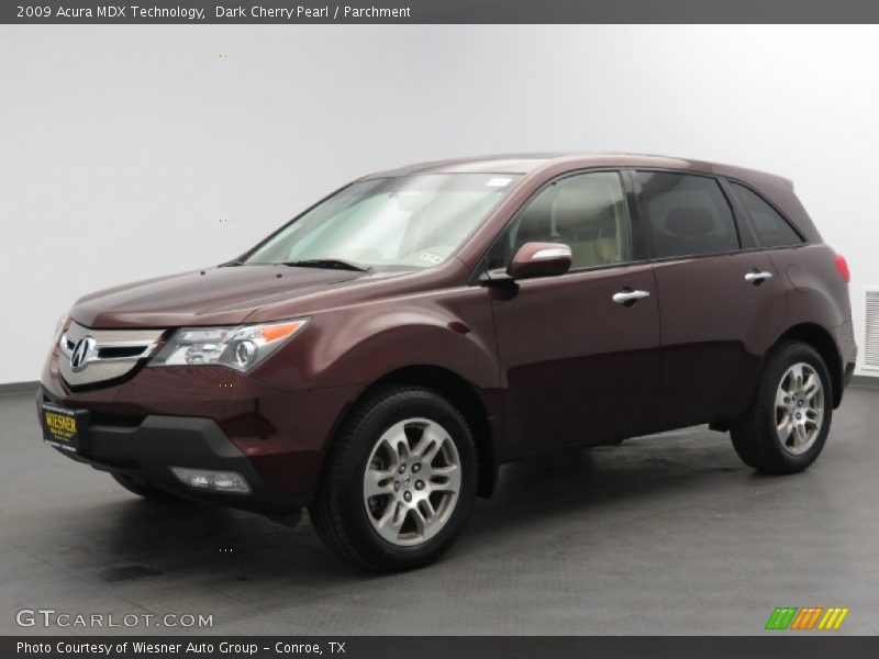 Dark Cherry Pearl / Parchment 2009 Acura MDX Technology