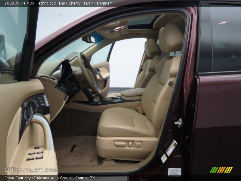 Dark Cherry Pearl / Parchment 2009 Acura MDX Technology