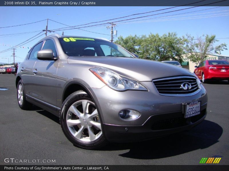 Platinum Graphite Gray / Graphite 2008 Infiniti EX 35