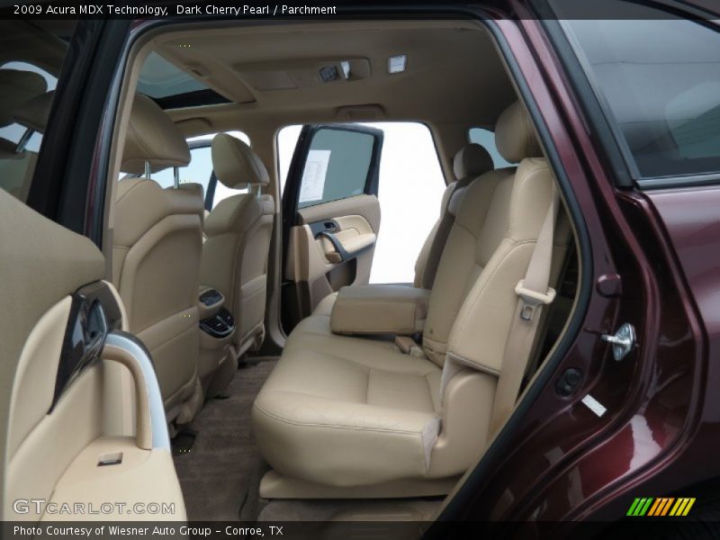 Dark Cherry Pearl / Parchment 2009 Acura MDX Technology