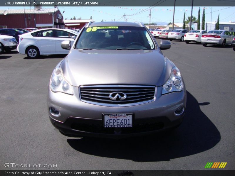 Platinum Graphite Gray / Graphite 2008 Infiniti EX 35