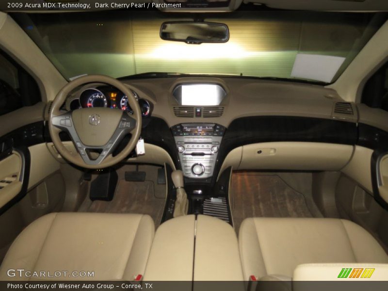 Dark Cherry Pearl / Parchment 2009 Acura MDX Technology