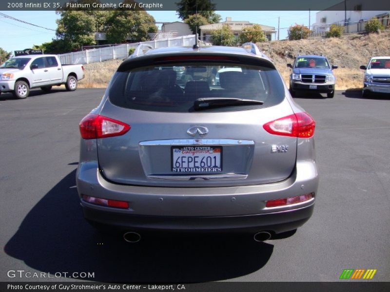 Platinum Graphite Gray / Graphite 2008 Infiniti EX 35