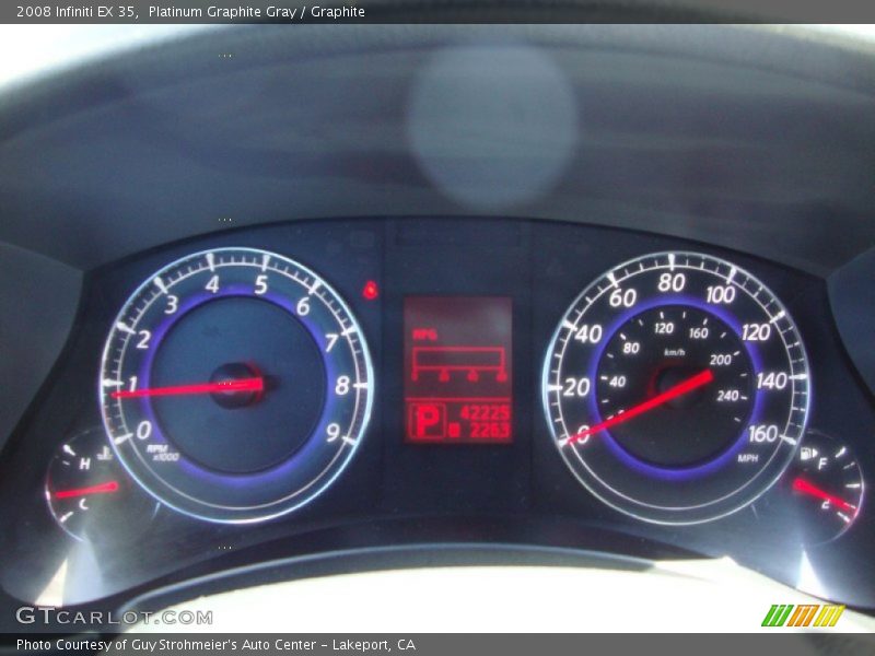 Platinum Graphite Gray / Graphite 2008 Infiniti EX 35
