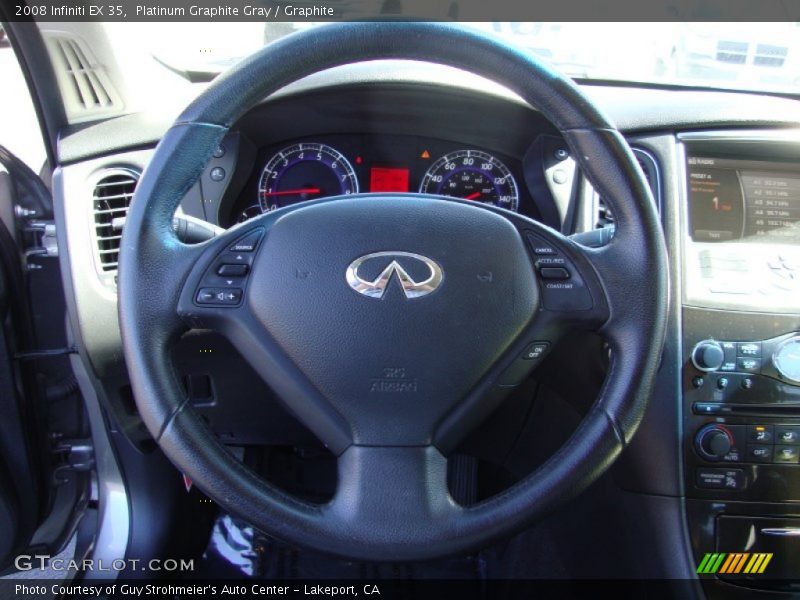 Platinum Graphite Gray / Graphite 2008 Infiniti EX 35