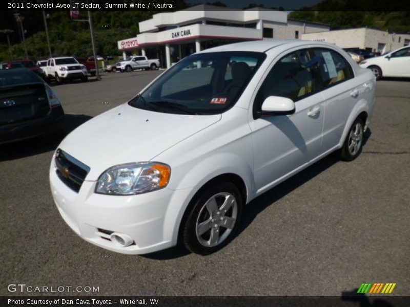 Summit White / Neutral 2011 Chevrolet Aveo LT Sedan