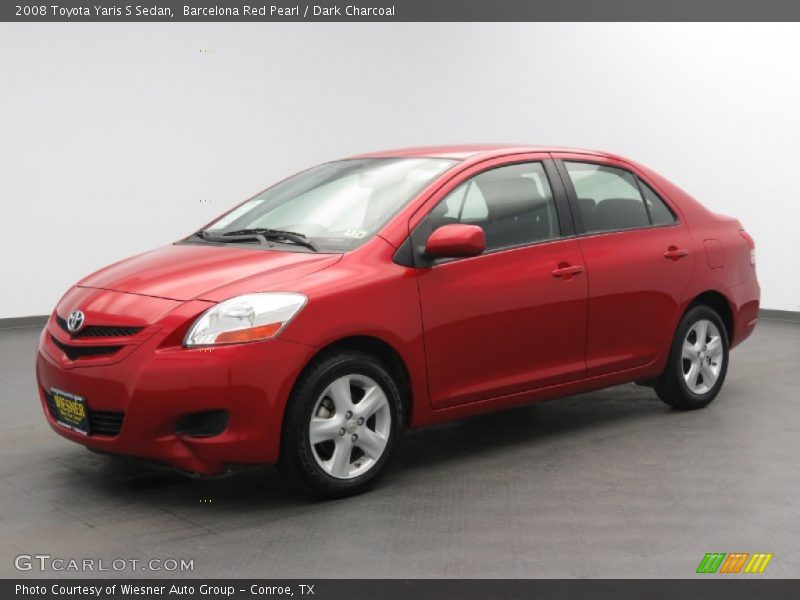 Barcelona Red Pearl / Dark Charcoal 2008 Toyota Yaris S Sedan