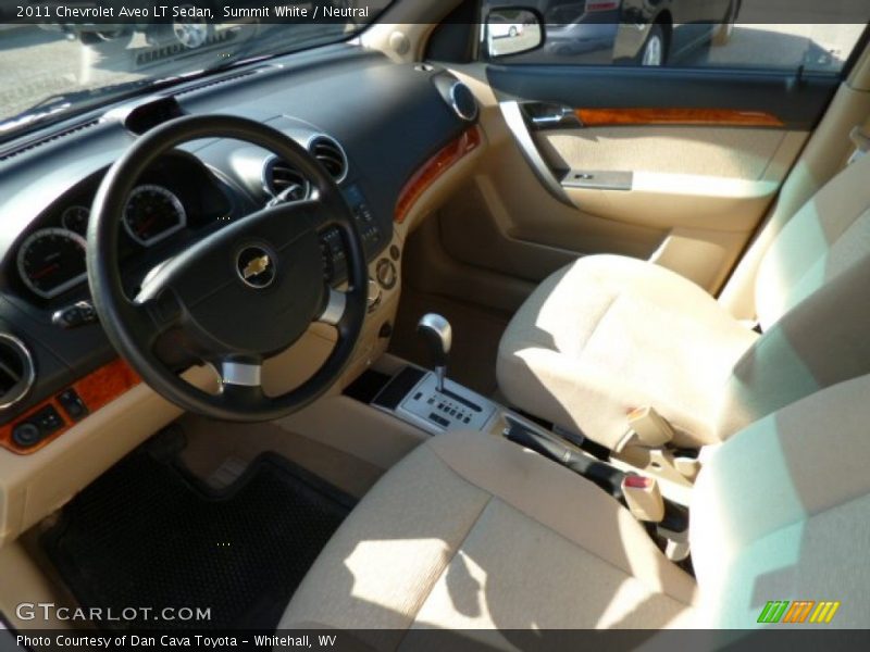 Summit White / Neutral 2011 Chevrolet Aveo LT Sedan