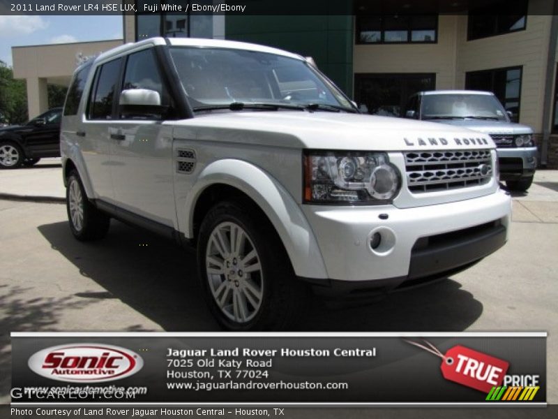 Fuji White / Ebony/Ebony 2011 Land Rover LR4 HSE LUX