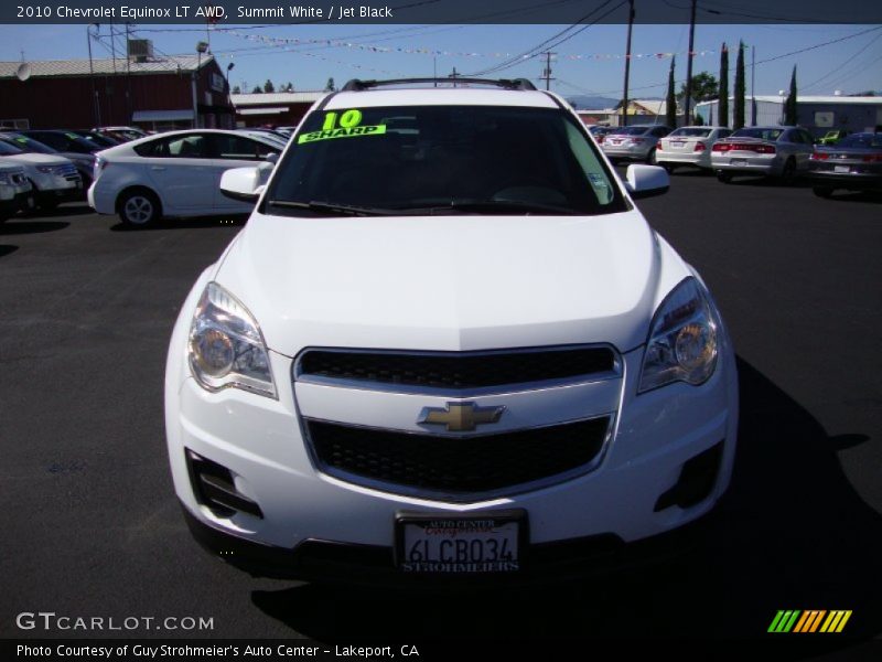 Summit White / Jet Black 2010 Chevrolet Equinox LT AWD