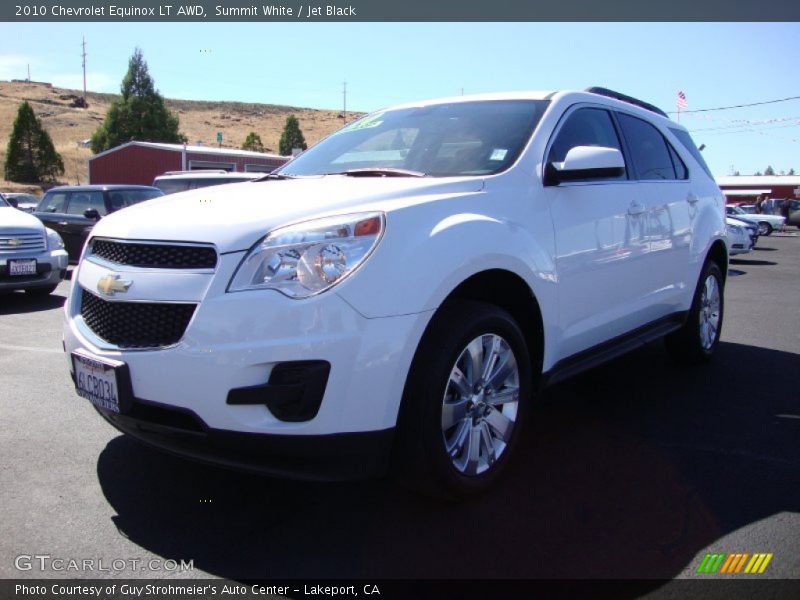 Summit White / Jet Black 2010 Chevrolet Equinox LT AWD