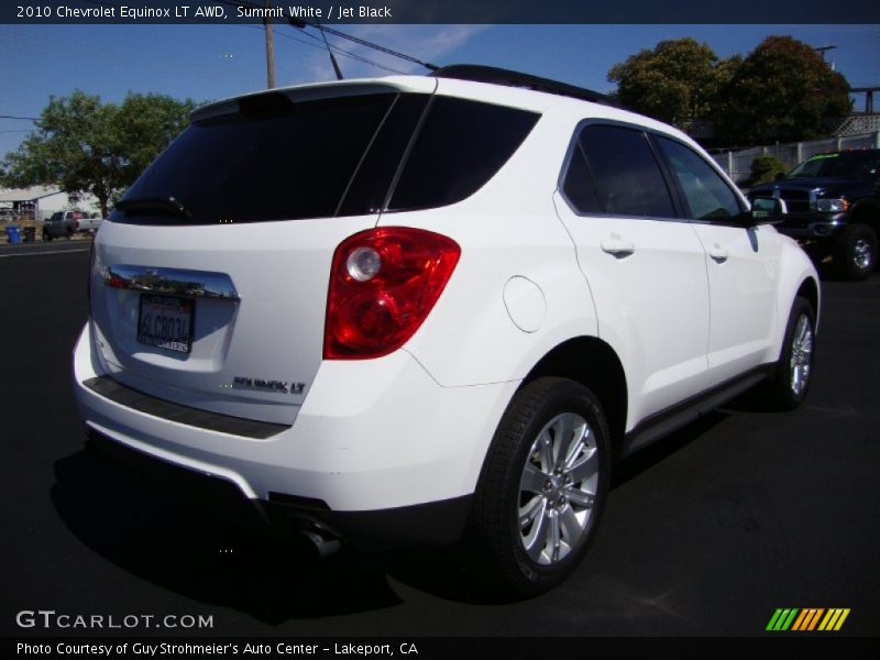 Summit White / Jet Black 2010 Chevrolet Equinox LT AWD