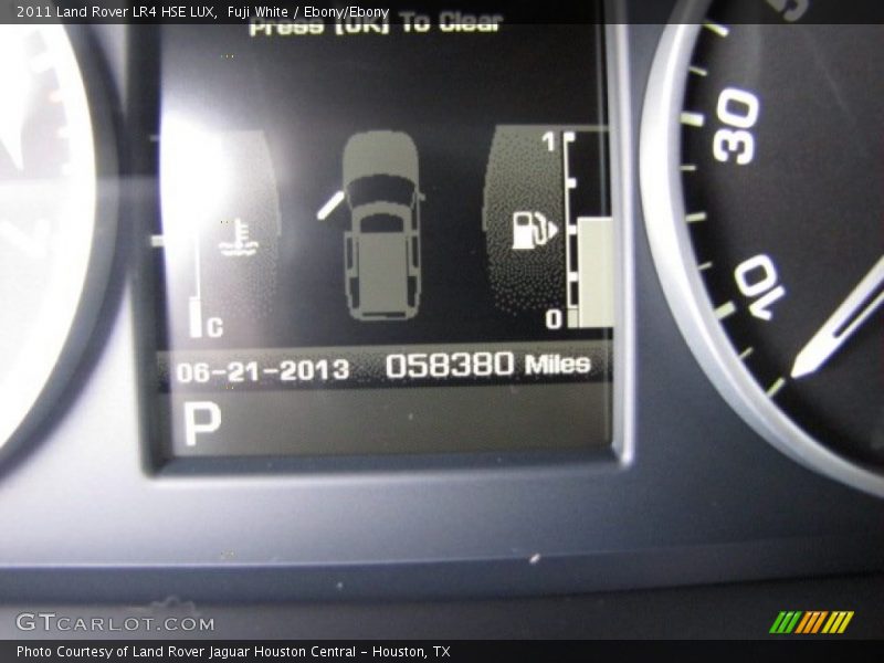 Fuji White / Ebony/Ebony 2011 Land Rover LR4 HSE LUX