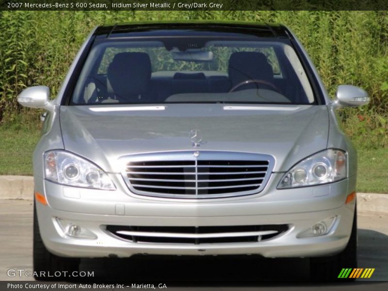 Iridium Silver Metallic / Grey/Dark Grey 2007 Mercedes-Benz S 600 Sedan