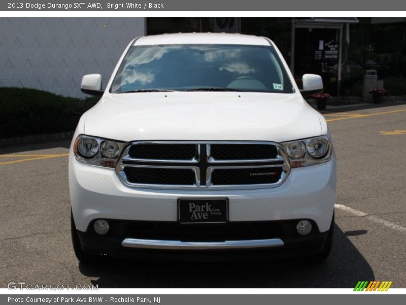 Bright White / Black 2013 Dodge Durango SXT AWD