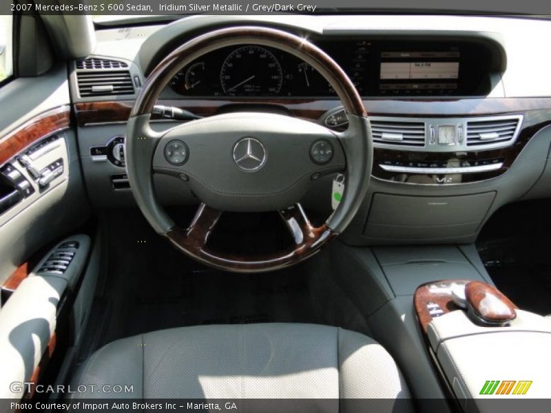 Iridium Silver Metallic / Grey/Dark Grey 2007 Mercedes-Benz S 600 Sedan