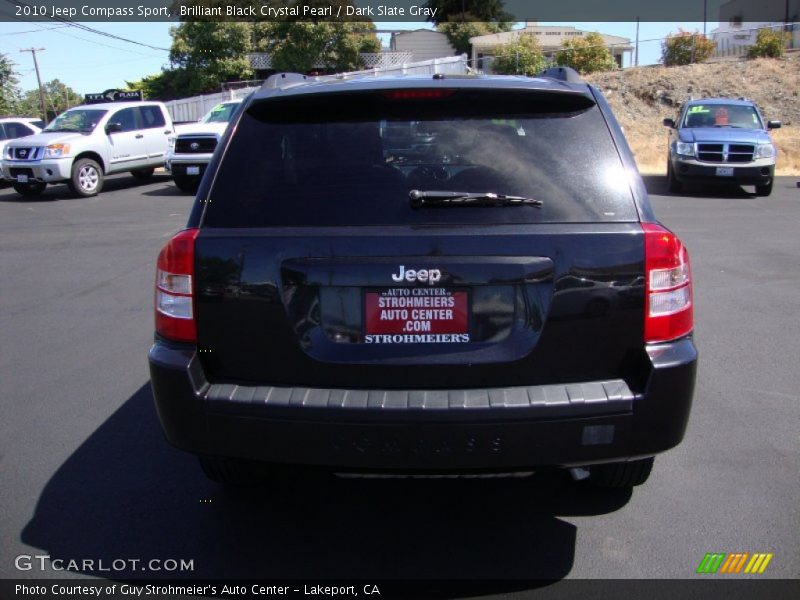 Brilliant Black Crystal Pearl / Dark Slate Gray 2010 Jeep Compass Sport