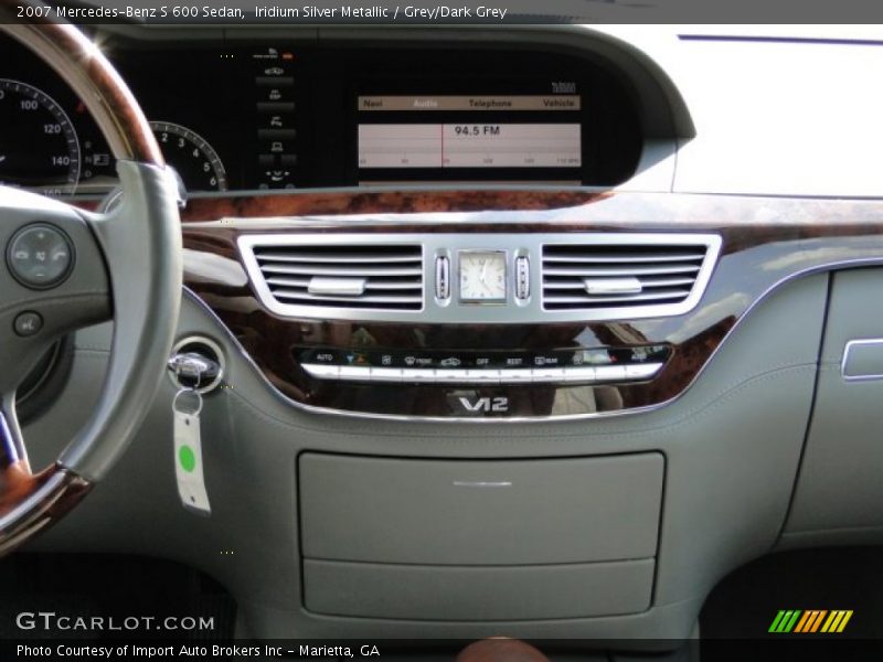 Iridium Silver Metallic / Grey/Dark Grey 2007 Mercedes-Benz S 600 Sedan