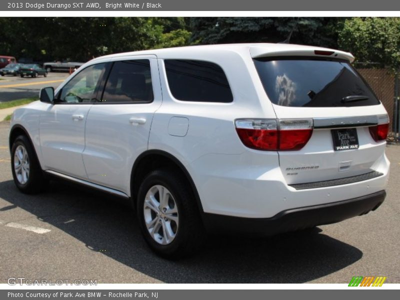 Bright White / Black 2013 Dodge Durango SXT AWD