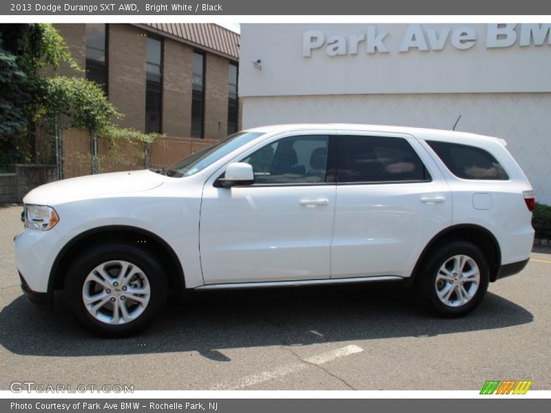 Bright White / Black 2013 Dodge Durango SXT AWD