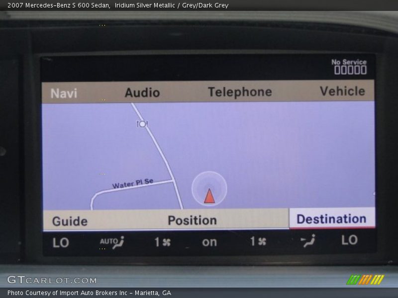 Navigation of 2007 S 600 Sedan