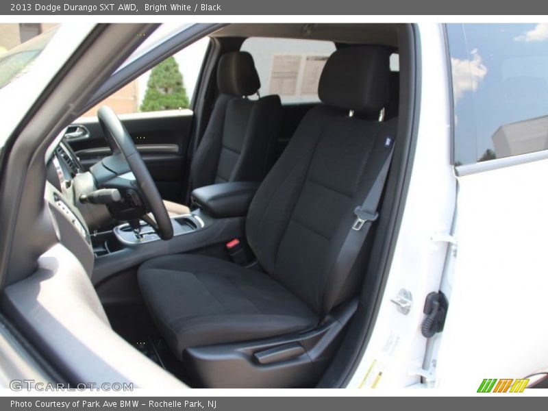 Bright White / Black 2013 Dodge Durango SXT AWD