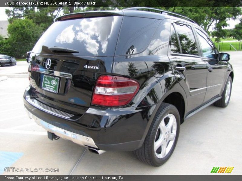 Black / Black 2008 Mercedes-Benz ML 350 4Matic