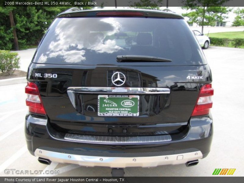 Black / Black 2008 Mercedes-Benz ML 350 4Matic