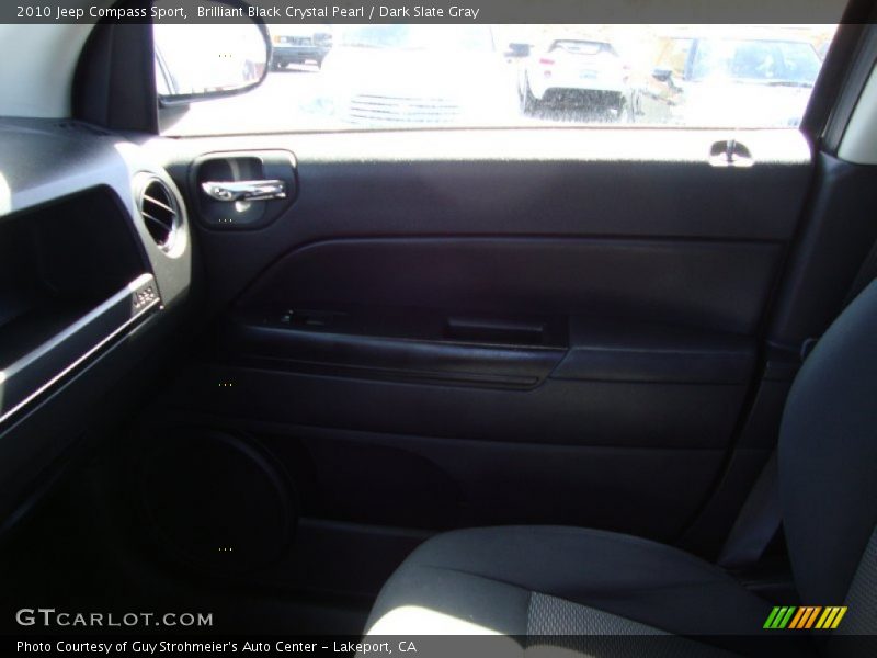 Brilliant Black Crystal Pearl / Dark Slate Gray 2010 Jeep Compass Sport