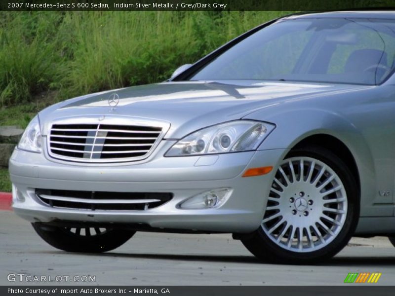 Iridium Silver Metallic / Grey/Dark Grey 2007 Mercedes-Benz S 600 Sedan