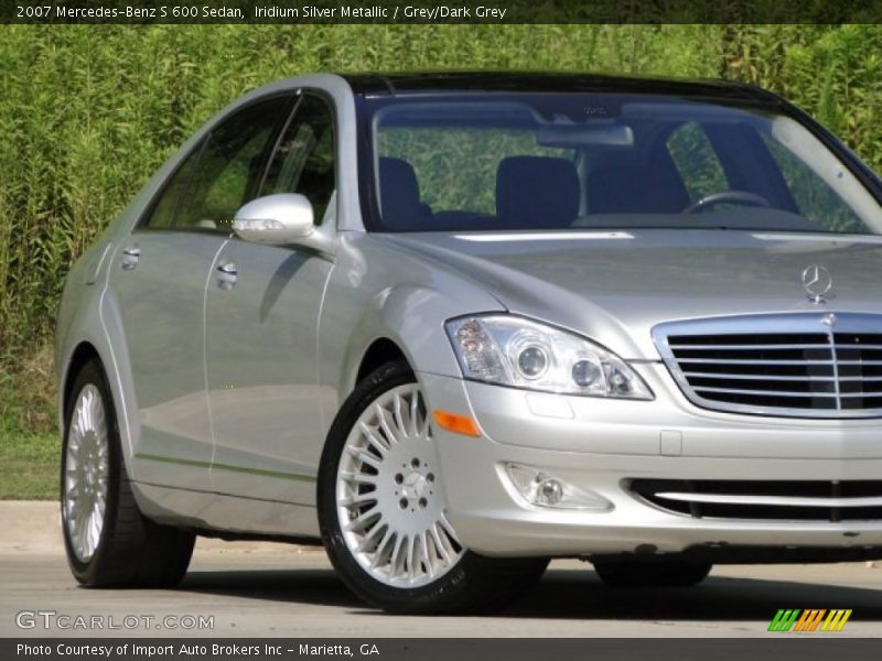 Iridium Silver Metallic / Grey/Dark Grey 2007 Mercedes-Benz S 600 Sedan