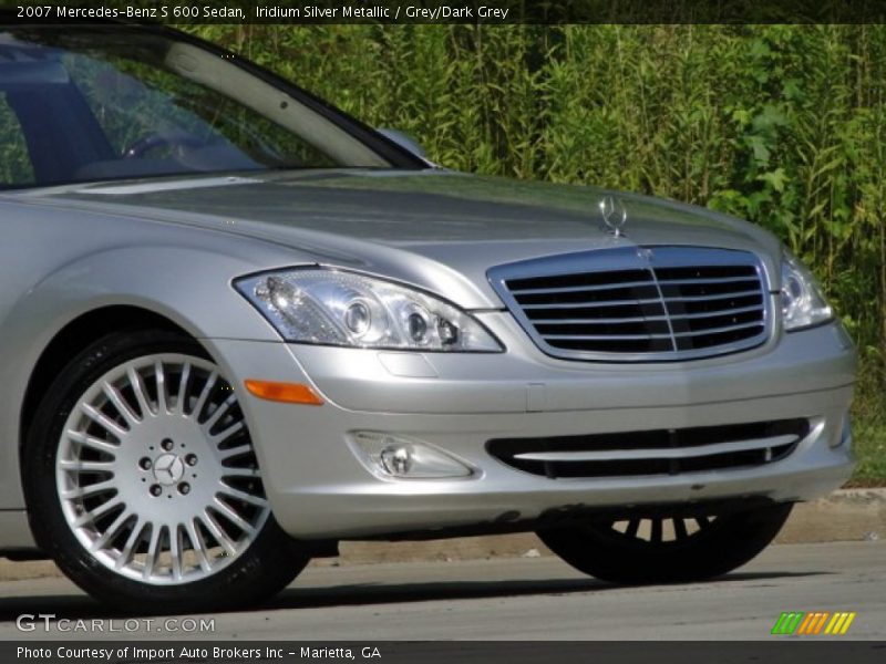 Iridium Silver Metallic / Grey/Dark Grey 2007 Mercedes-Benz S 600 Sedan