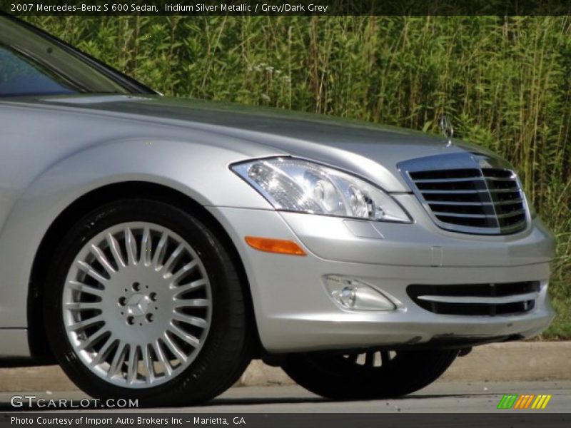 Iridium Silver Metallic / Grey/Dark Grey 2007 Mercedes-Benz S 600 Sedan