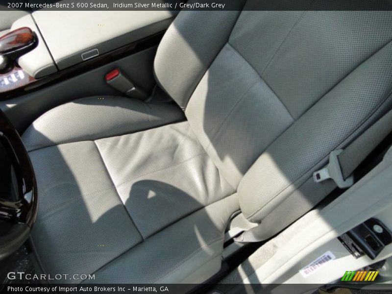 Iridium Silver Metallic / Grey/Dark Grey 2007 Mercedes-Benz S 600 Sedan