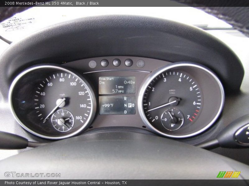 Black / Black 2008 Mercedes-Benz ML 350 4Matic